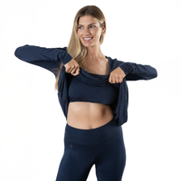 Thumbnail for JJ Winks Loungewear Shirt With Built-In Bra